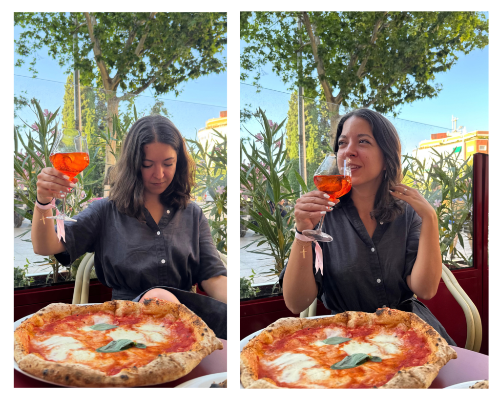 Pizza en terrasse à GruppoMimo